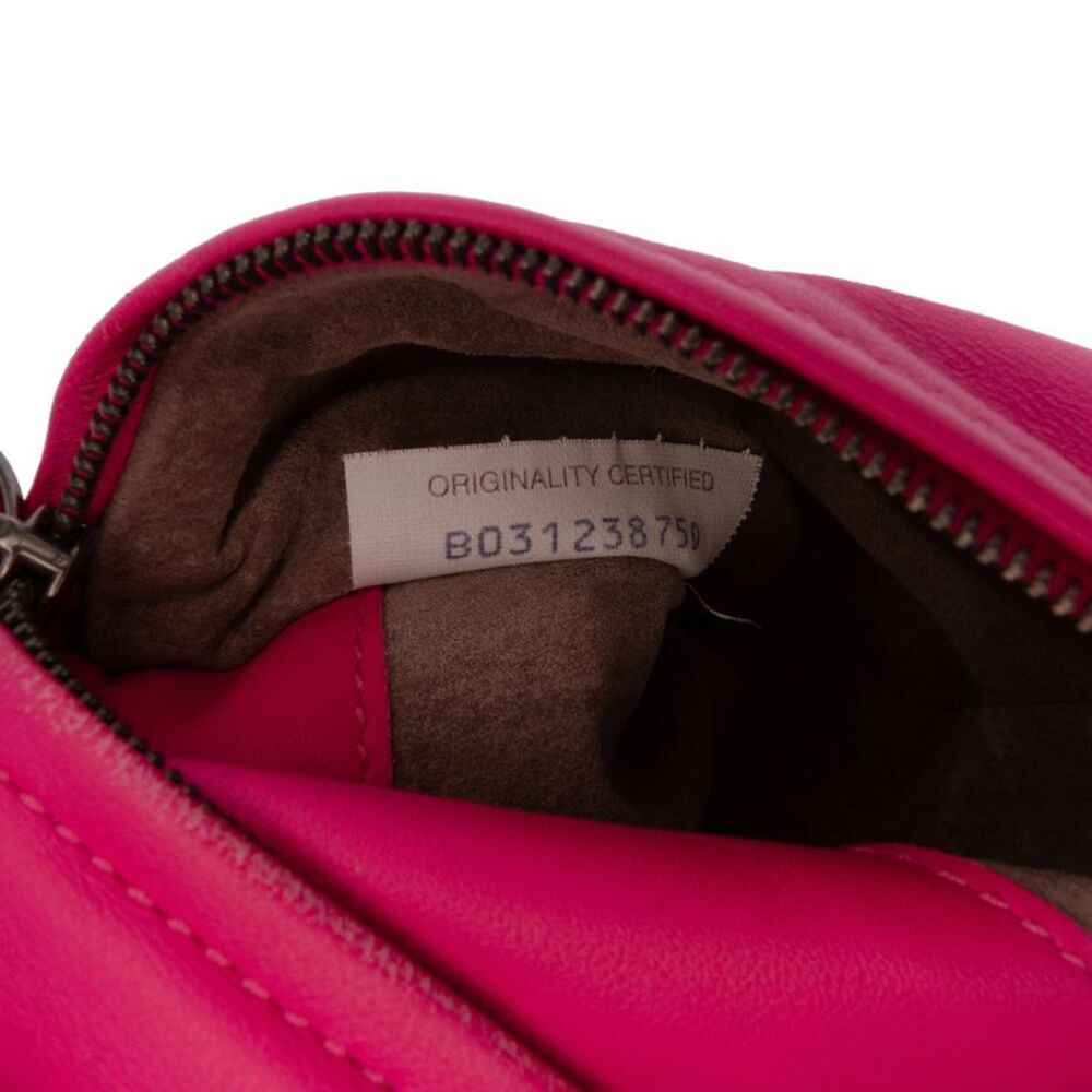 Pre Loved Bottega Veneta Vintage Nappa Intrecciato Turn Lock Clutch Women Pink - Picture 6 of 8
